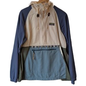 LL Bean Hooded Shell Anorak Jacket Size M